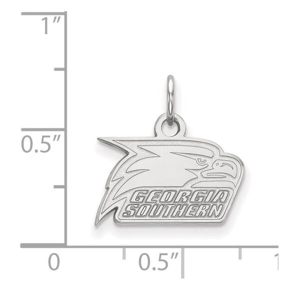 10k White Gold Georgia Southern U XS (Tiny) Mascot Logo Charm Pendant